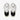 White/Silver/Black || Barefoot
