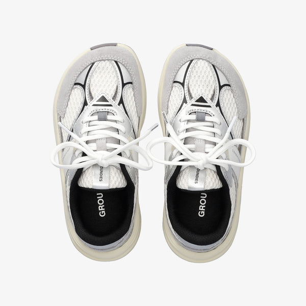 White/Silver/Black || Barefoot