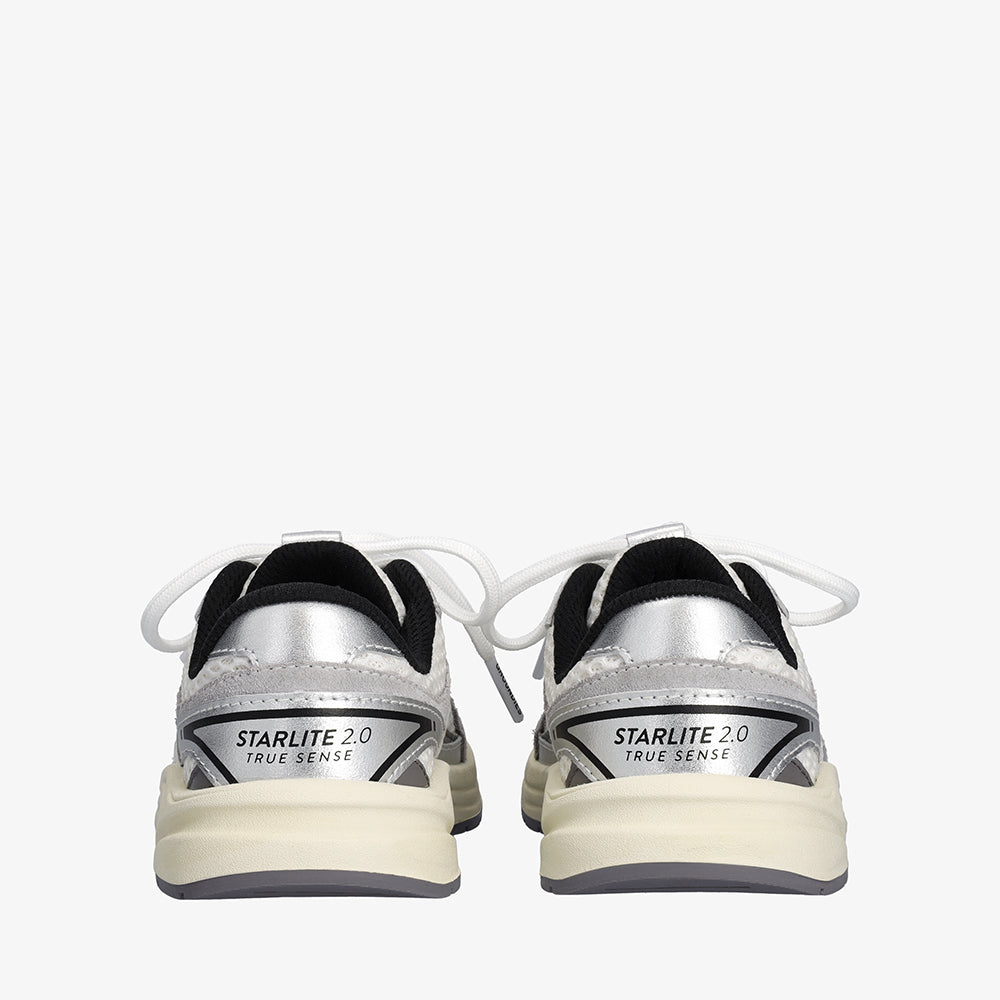 White/Silver/Black || Barefoot