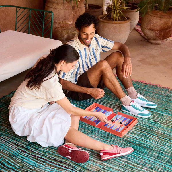 Aqua/Cherry Red || Barefoot